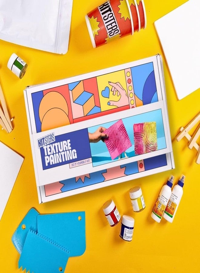 KITSTERS DIY Texture Painting Kit for Adults - Art Kit with Tools & Canvas | Hobby Craft Kit for Adults & Women | DIY Craft Kit for Kids 6-12 | Painting & Sculpting Kit for Beginners - Image 2